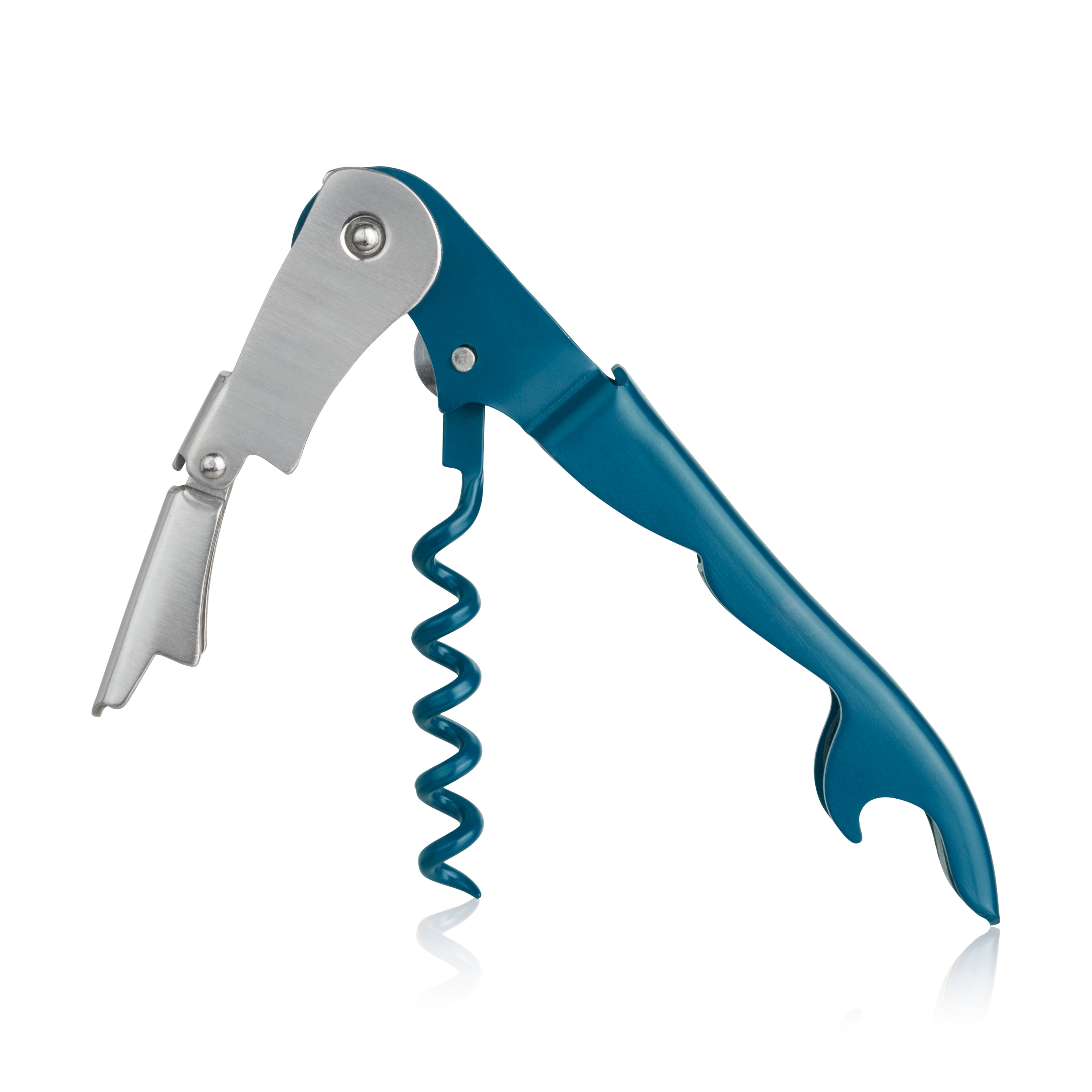 Double Hinged Corkscrew in Deep Teal
