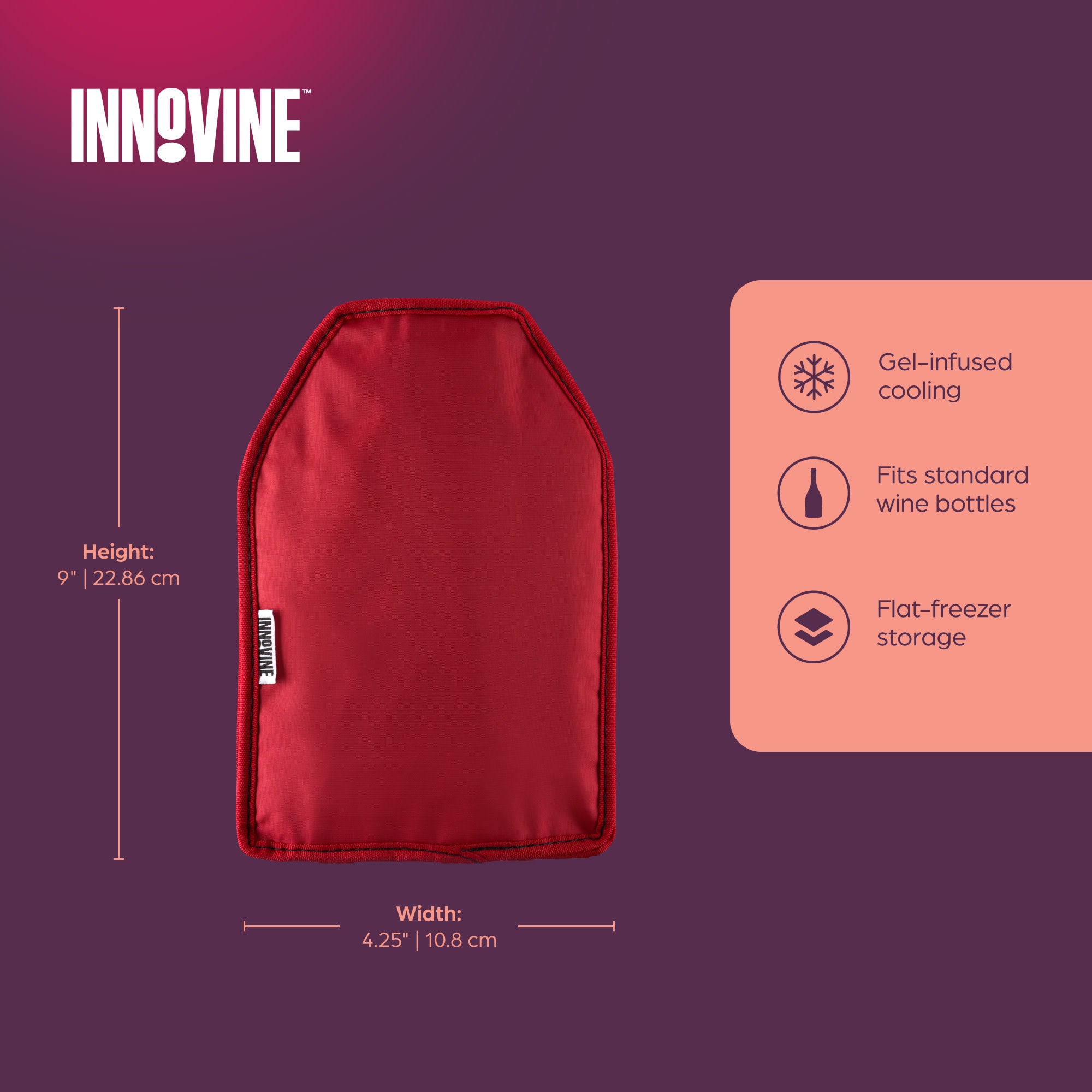 Freeze Gel Bottle Sleeve in Raspberry