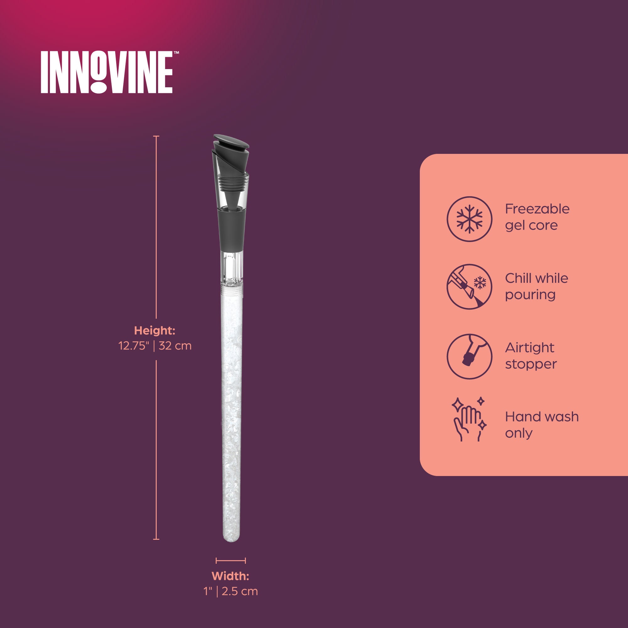Wine Cooling Wand in Graphite